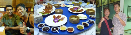 嬉しい出会いと豪華料理