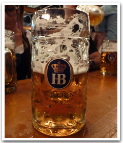 名物1リットルビール